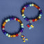 Simple Style Natural Stone Multicolor Puzzle Heart Bracelets Wholesale