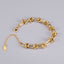 Simple Knot Titanium Steel 18K Gold Plated Bracelet and Necklace Set