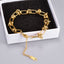 Simple Knot Titanium Steel 18K Gold Plated Bracelet and Necklace Set