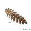 Simple Style Metal Leaf Hair Clip Accessory