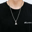 Simple Style Hip Hop Zircon Letter Pendant Necklace