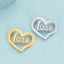 Heart-Shaped Stainless Steel Hollow Love Pendant Jewelry Accessories for DIY