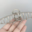 Simple Style Silver Metal Hair Claw Clip for Thick Hair