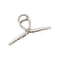 Simple Style Silver Metal Hair Claw Clip for Thick Hair