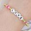 Bohemian Love Letter Stainless Steel and Colorful Beaded Bracelet