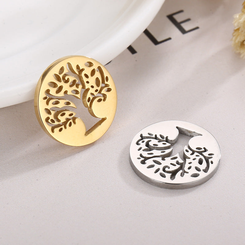 "Tree of Life Stainless Steel Pendant Necklace and Jewelry Accessories"