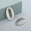 Oval Stainless Steel Jewelry Accessories with Irregular Concave Dot Pattern and Titanium Steel Hardware
