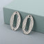 Oval Stainless Steel Jewelry Accessories with Irregular Concave Dot Pattern and Titanium Steel Hardware