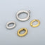 Oval and Round Stainless Steel Hollow Jewelry Accessories for DIY Necklaces, Earrings, Rings, and Pendants