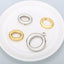 Oval and Round Stainless Steel Hollow Jewelry Accessories for DIY Necklaces, Earrings, Rings, and Pendants