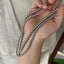 Elegant Gray Pearl Acrylic Beaded Women's Necklace