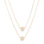 Simple Double Layer Baroque Imitation Pearl Choker Necklace