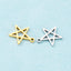 Pentagram Stainless Steel Hollow Star Necklace and Earrings DIY Jewelry Accessories