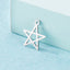 Pentagram Stainless Steel Hollow Star Necklace and Earrings DIY Jewelry Accessories