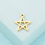 Pentagram Stainless Steel Hollow Star Necklace and Earrings DIY Jewelry Accessories