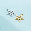 Pentagram Stainless Steel Hollow Star Necklace and Earrings DIY Jewelry Accessories