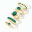 Simple Style Geometric Zircon Inlay Women's Ring Set - 5 Pieces