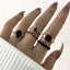 Simple Style Geometric Zircon Inlay Women's Ring Set - 5 Pieces