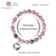 Simple Style Apple Pendant Natural Stone Beaded Bracelet for Teachers