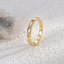 Minimalist 18k Gold Plated Triple Zircon Ring