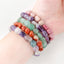 Simple Round Natural Stone Crystal Beaded Bracelet for Women