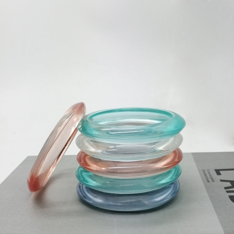 Simple Style Candy Color Resin Bangle Bracelet