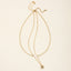 Simple Style Freshwater Pearl and Gold Seed Bead Women's Necklace