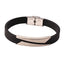 Simple Style Silicone Plated Men's Sports Bracelet