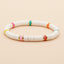 Bohemian Rainbow Clay Beaded Women's Bracelet