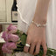 Minimalist Sterling Silver Beaded Bracelet - S925 Spring Rope Design