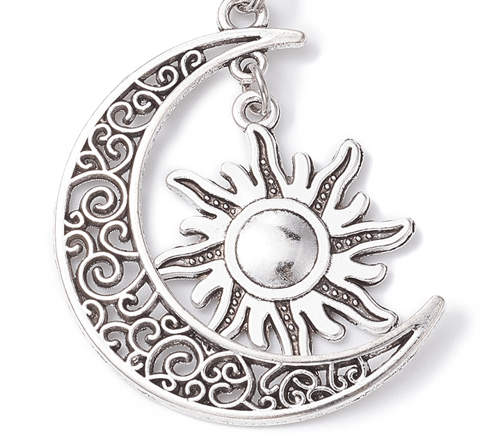 Simple Style Sun Moon Star Alloy Keychain with Lobster Clasp Pendant