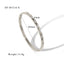 18K Gold Plated Zircon Geometric Star Flower Stainless Steel Bangle Bracelet for Women
