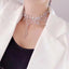 Simple Shiny Rhinestone Inlay Women's Choker Necklace 2024 Trendy Design