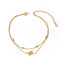 Simple Snake Design 18K Gold Plated Stainless Steel Zircon Anklet for Women