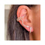 Simple Snake Alloy Rhinestone Inlay Women's Ear Cuff Set