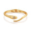 Simple Snake Design Metal Rhinestone Women's Bangle Bracelet