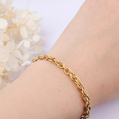 Simple Style Solid Color 304 Stainless Steel Fashion Bracelet