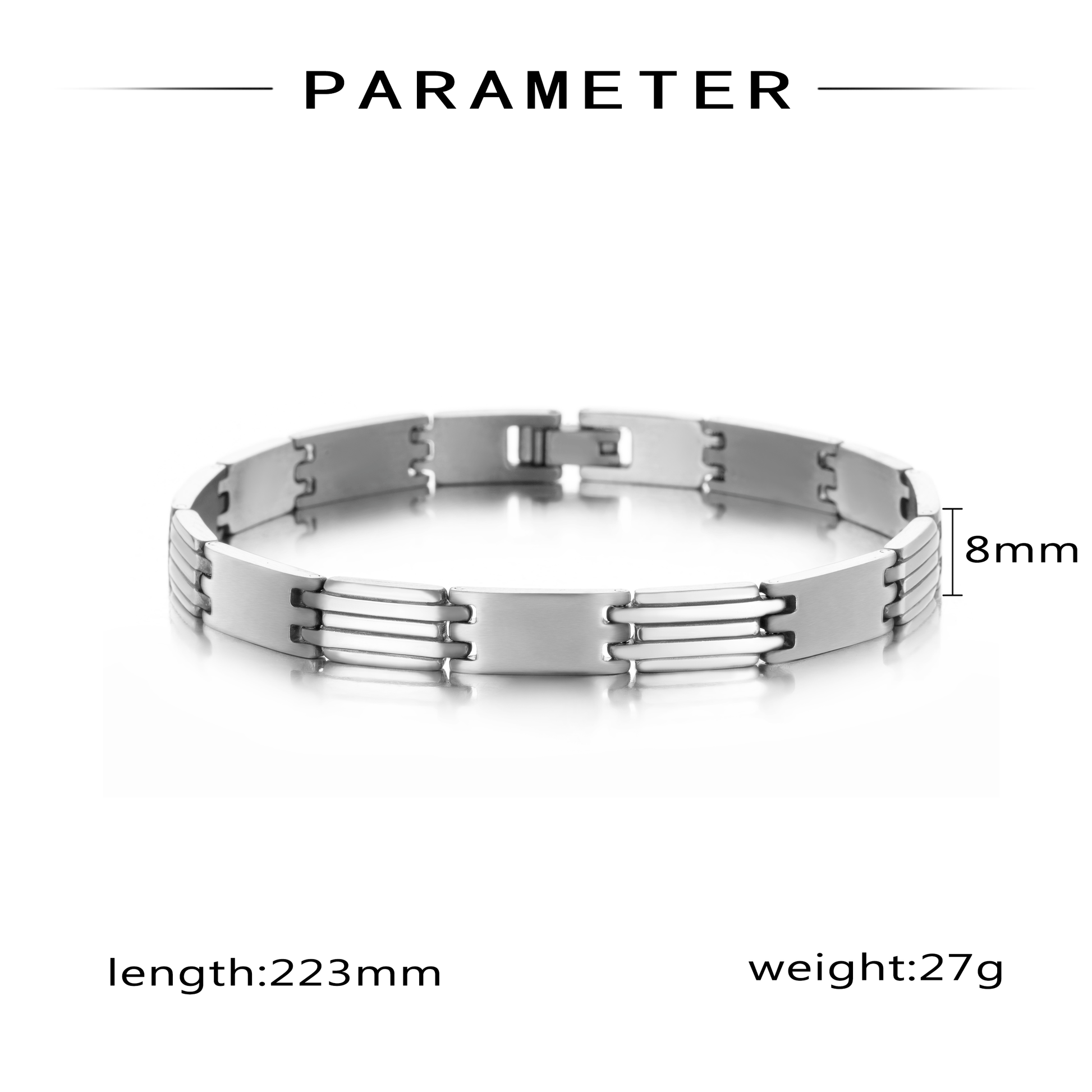 Minimalist Stainless Steel Unisex Geometric Bracelet