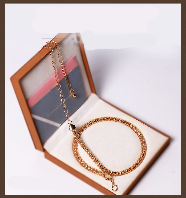 Simple Style Solid Color Metal Chain Belt for Women