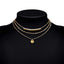 Simple Style Layered Pendant Necklace Set for Women