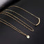 Simple Style Layered Pendant Necklace Set for Women
