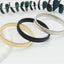 Simple Style Solid Color Metal Spring Bangle Bracelet