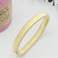 Simple Style Solid Color Metal Spring Bangle Bracelet