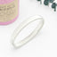 Simple Style Solid Color Metal Spring Bangle Bracelet