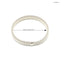 Simple Style Solid Color Metal Spring Bangle Bracelet