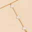 Simple Style Solid Color Alloy Shell Women's Anklet