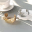 Simple Geometric Open Cuff Women's Bangle
