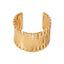 Simple Style Solid Color Alloy Women's Wide Cuff Bracelet