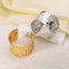 Simple Style Solid Color Alloy Women's Wide Cuff Bracelet