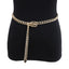 Simple Style Solid Color Aluminum Plated Chain Belt for Women - Fashion Punk Metal Waist and Body Chain